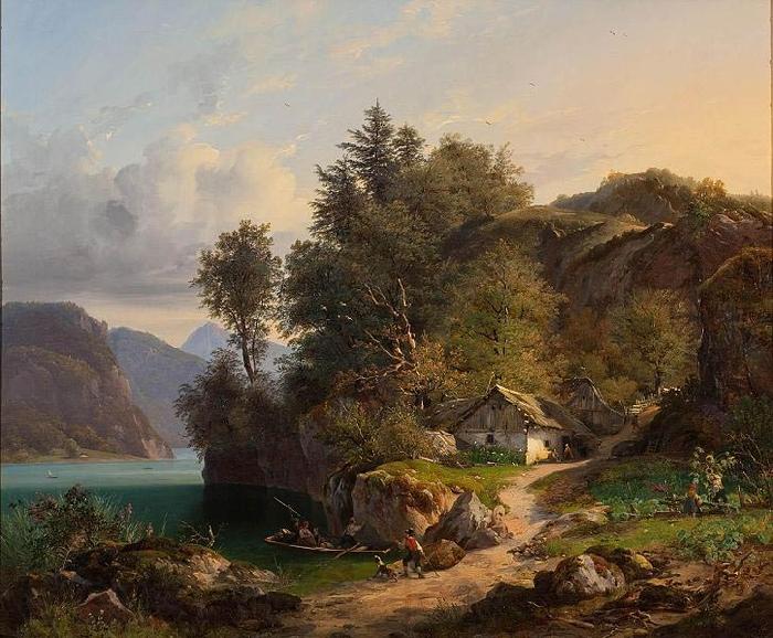 George Gillis Haanen Austrian Landscape Norge oil painting art